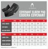 HO SOCCER Covenant Elbow Goalkeeper Size Pads, Protectors, Black, L, 50.6044