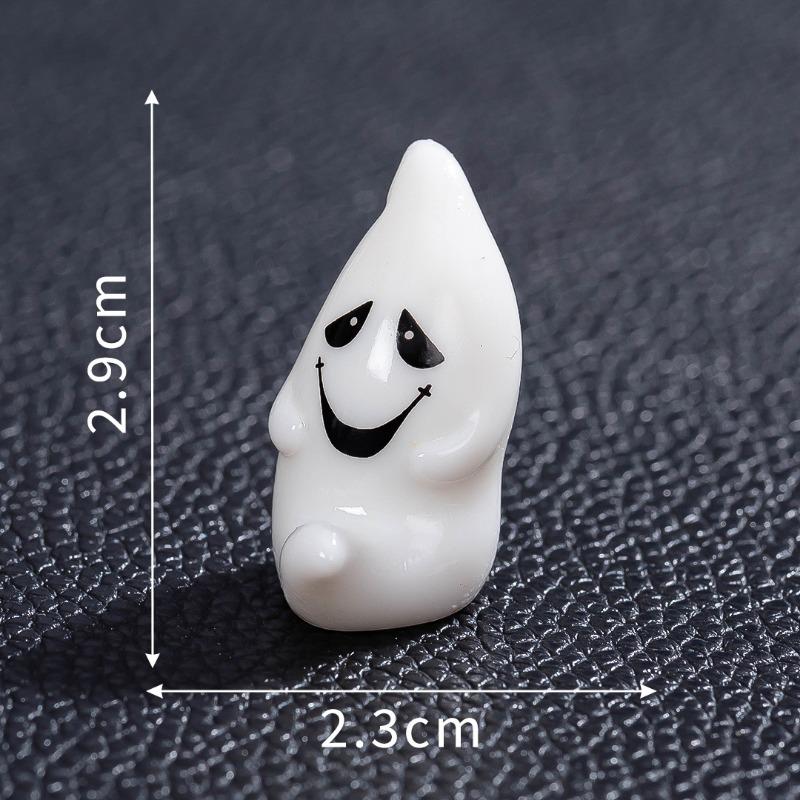 New micro landscape halloween luminous ghost ghost resin handicraft DIY ornament tabletop ornament