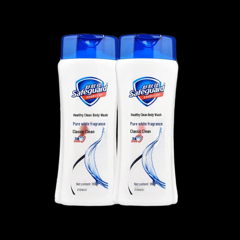Safeguard Healthy Clean Body Wash, Pure White Scent, 4 x 180g