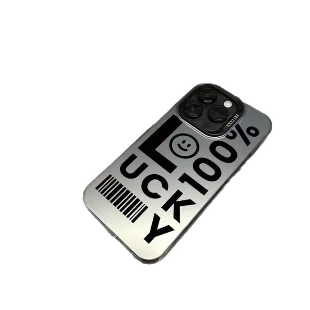 New lucky English for iphone17 mobile phone case Apple 16promax/15 foreign trade 14pro13 Europe and America
