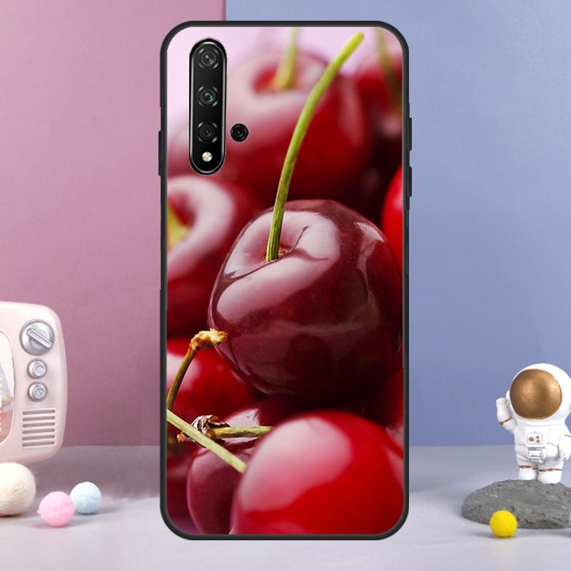 Red Cherry Summer Fruit For Huawei Nova 5T 9 10 SE 7i 8i 11i 12i Y73 Y90 Y70 Y72 Y61 Y91 Y60 P20 P30 P40 Lite Case