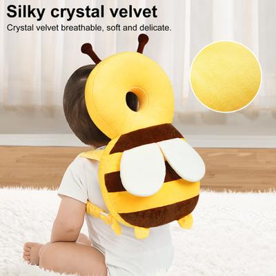 1 Set Baby Anti-fall Pillow Baby Walking Leaning Head Back Protector Cartoon Bee Shape Baby Protect Pillow Prevent Injured Safety Pad