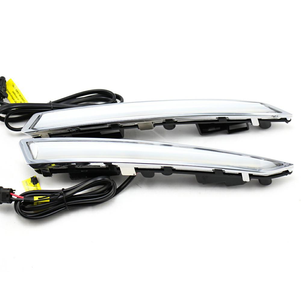 

WINAUTO Для Ford Kuga/Escape 2013-2015 1 пара світлодіодних ДХВ водонепроникна автомобільна лампа денного світла Type A