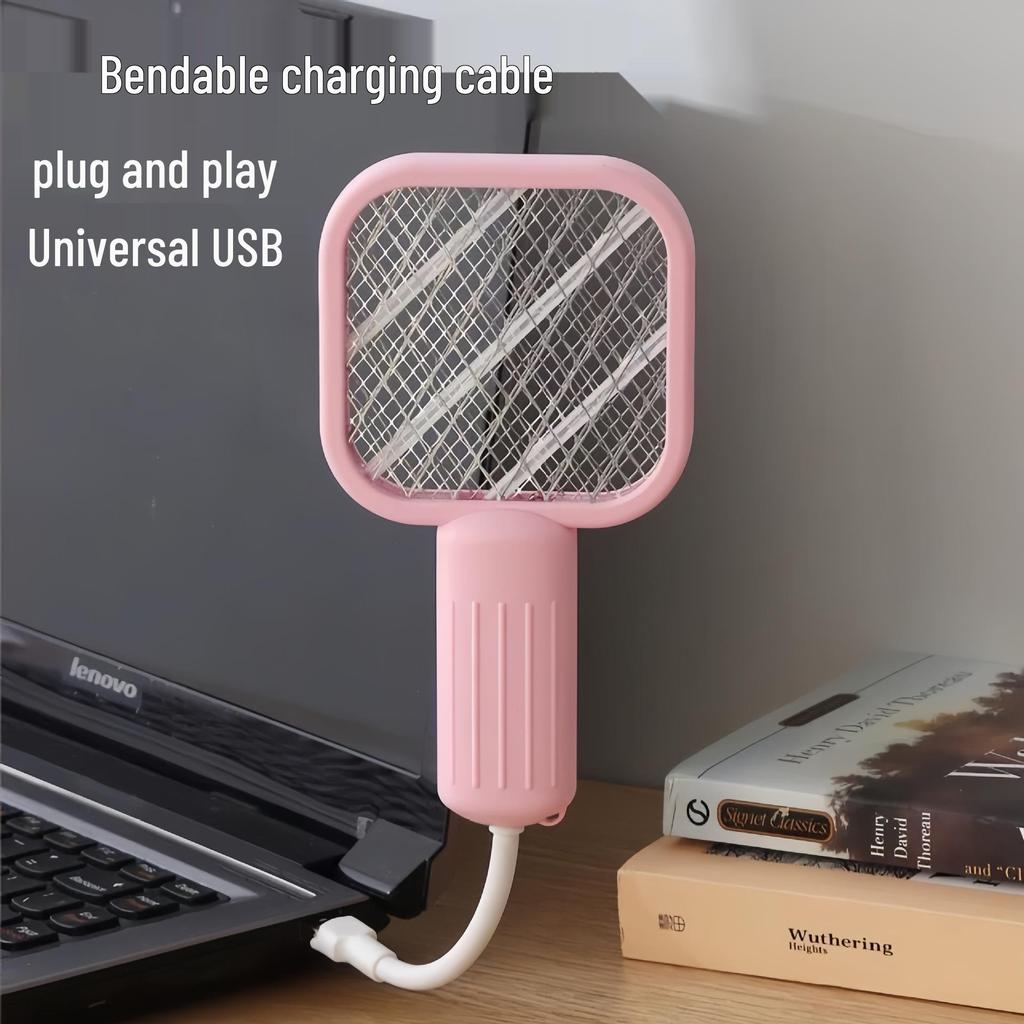 Electric Mosquito Killer Lamp: Dual-Function Purple Light Lure & Household Repellent for Portable Outdoor Protection.