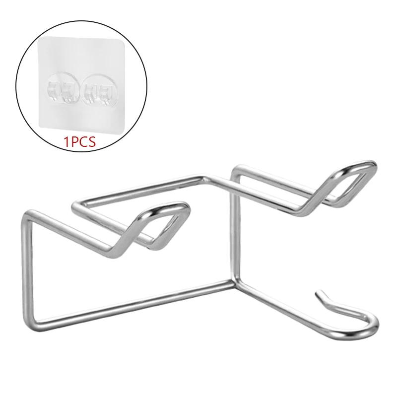 

Держатель для фена, самоклеящаяся подставка для фена, настенная вешалка для сушилки, вешалка для фена из нержавеющей стали, аксессуары для ванной комнаты