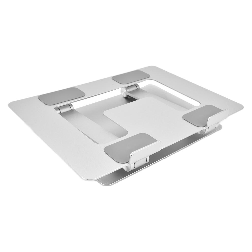 Laptop Stand Collapsible Portable Aluminium Alloy Notebook Support Computer Riser Stand Silver