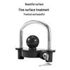 Aluminum Alloy U-Shaped Tow Hook Anti-Theft Lock for Cars, Yachts, RVs, and Ball Covers