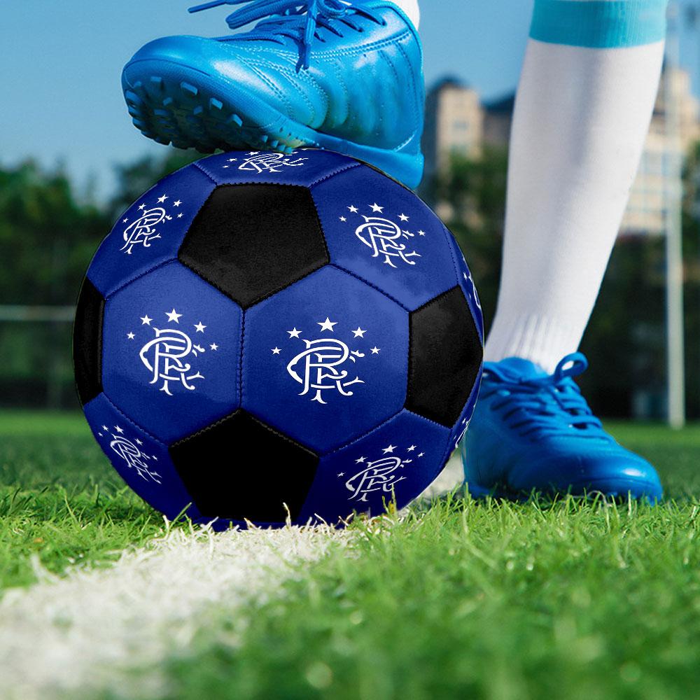 1pc Rangers FC Soccer Ball Size 5 Indoor Soccer Ball Fashion Colorful Backyard Game - Great For Sports Fans Gift HE96