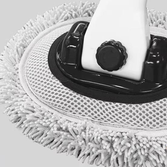 Car Wash Brush Adjustable Length 90 Degree Rotation Retractable Microfiber