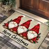 Christmas Doormat - Crystal Velvet Non-Slip Rug for Entryway, Bathroom, Festive Holiday Decor Holiday Welcome Mat