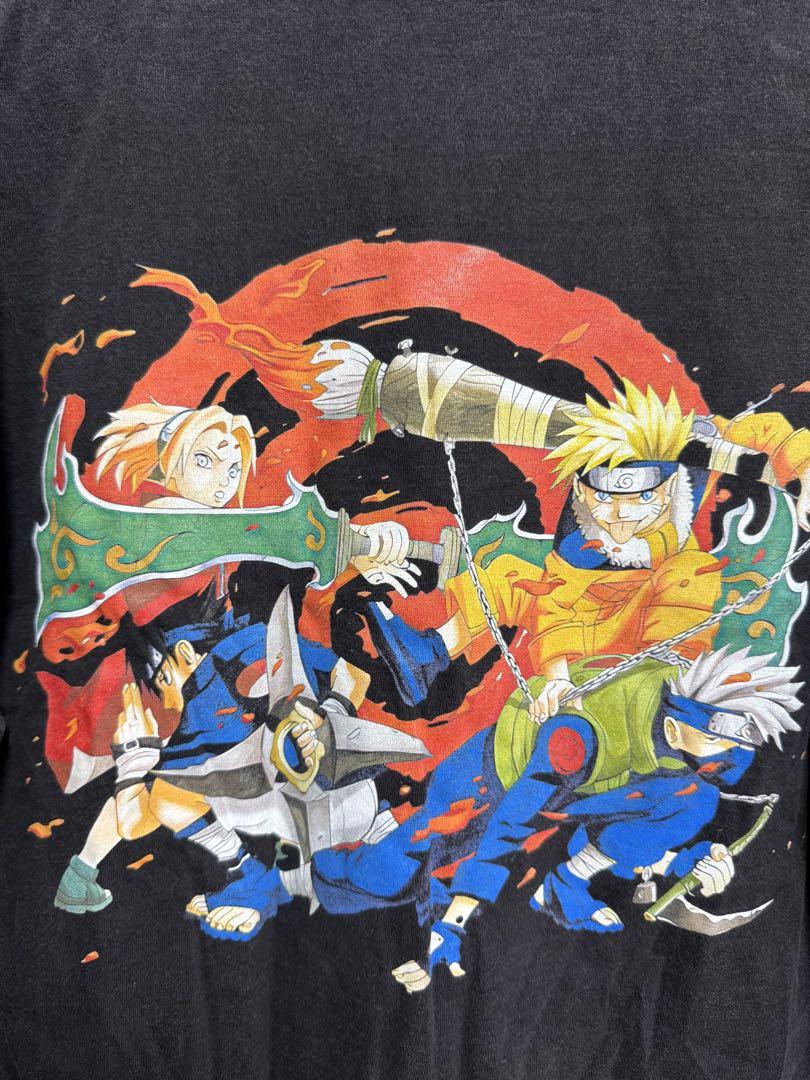 

[USED] Rare Naruto cover art double-sided print T-shirt