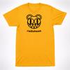 Camiseta Amarela com Logo de Urso Sorridente do Radiohead Amnesiac Banda Alternativa Camiseta