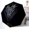 1 Stück Game of Thrones Automatischer Auf- und Zu klappbarer Regenschirm, Winddichte 8-Rippen-Konstruktion, Leichter Reise-Regenschirm für Damen/Herren,a0902102