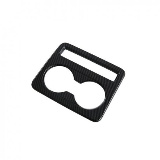 Carbon Fiber Rear Water Cup Holder Cover Trim For Toyota Camry 2024 2025 2026