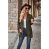 Women's Versatile Long Sleeve Cardigan Solid Color Pocket Spring Fall Clothing