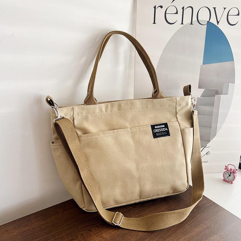 Fashionable Large Capacity Canvas Tote Bag For Women Trendy Casual Shoulder Bag