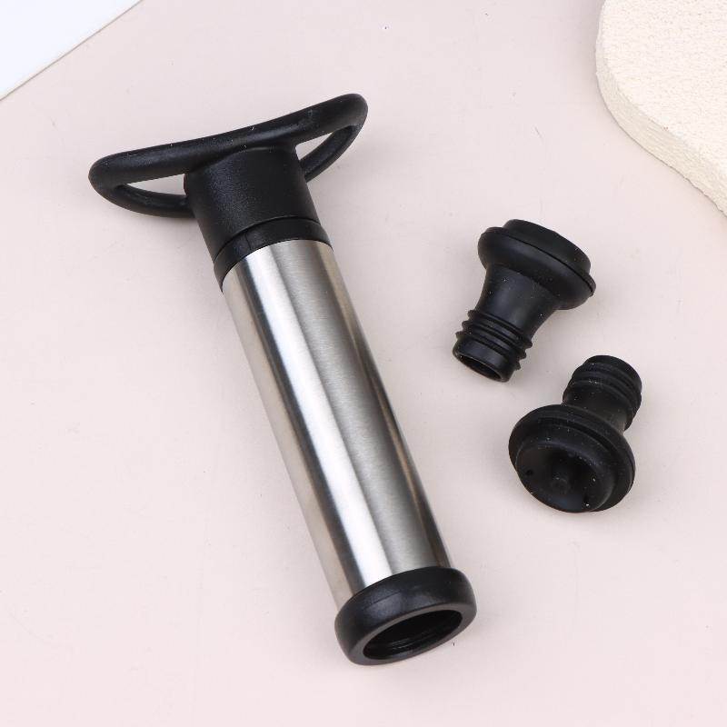 Vacuum Pump Preserver Wine Saver Set Vacuum Wine Stoppers For White / Beer Wine Zinc Alloy Keep Wine Fresh
