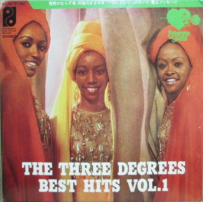 7inch Record THREE DEGREES  The Three Degrees Best Hits Vol. 1 ECPD21 Philadelphia In 1973 Japan SoulFunk Used