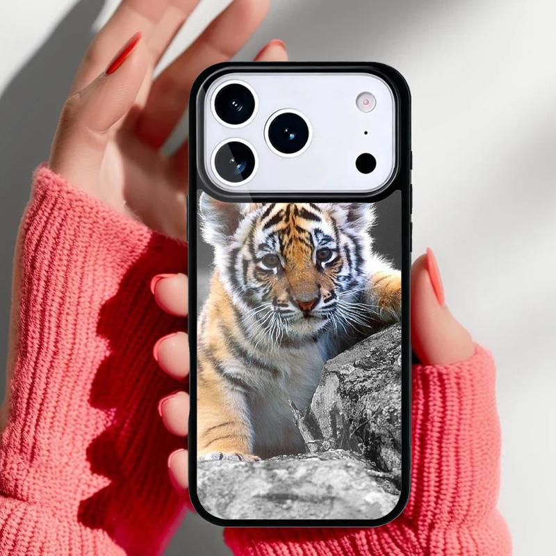 Zoo Animals 1 Tiger Cubs Phone Case for iPhone 17 Air 16e 15 14 13 Pro Max Back Cover for 12 11 Pro Coque