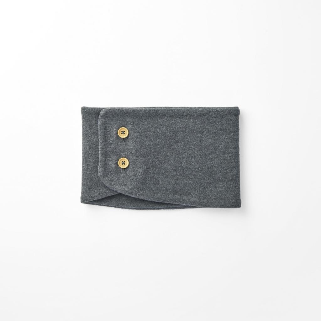 [Thermos] ONDO Warm Neck Warmer Gray Microfleece Liner for Cold Protection Winter Essentials