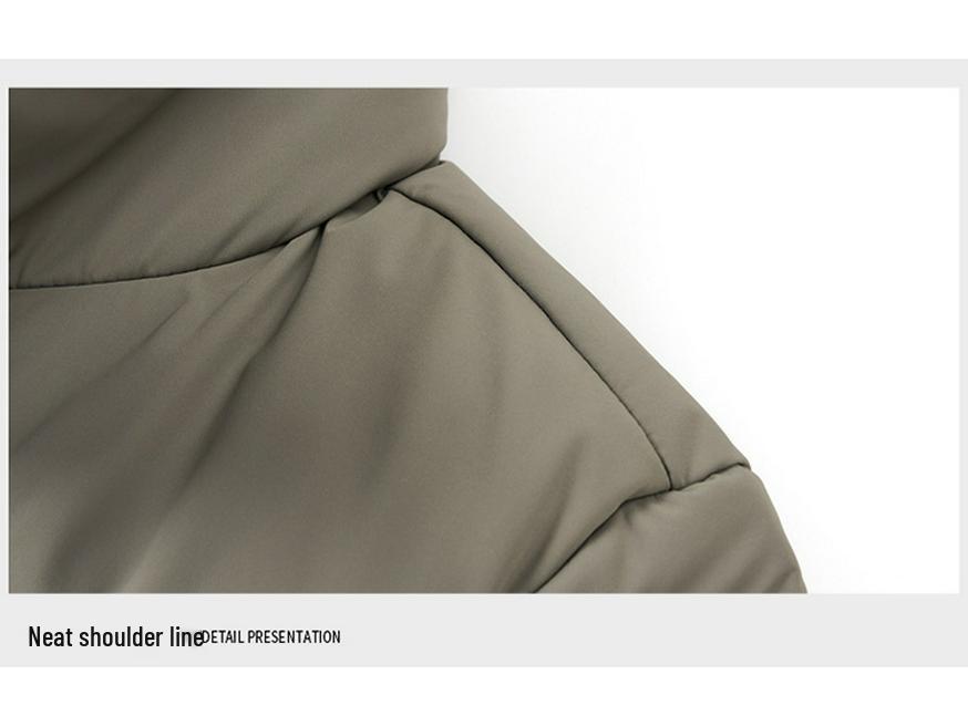 Herren Winter Dicke Daunenjacke - Kurz, Übergröße, Lässige lockere Passform, 90% Weiße Entendaunen