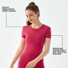 Yoga clothes, short sleeves, chest pads, sexy back fitness clothes, tops, women's European and American outer wear, waist and thin sports T-shirts