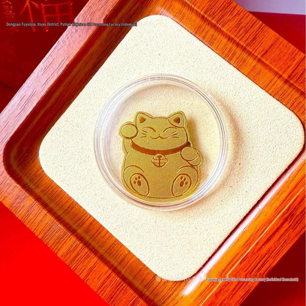 Pure Gold 999 Horse Year Phone Sticker for Wealth and Health - Popular Douyin Live Seller