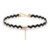 Personality Design Punk Style Black Lace Choker Necklace for Women Charm Geometric Square Pendant Goth Jewelry Accessory Gift