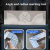 Instrument de marcare cu arc unghiular Reglabil cu arc liniar cu dublu scop Instrument de marcare cu metal multifuncțional pentru prelucrarea metalelor în construcții de inginerie