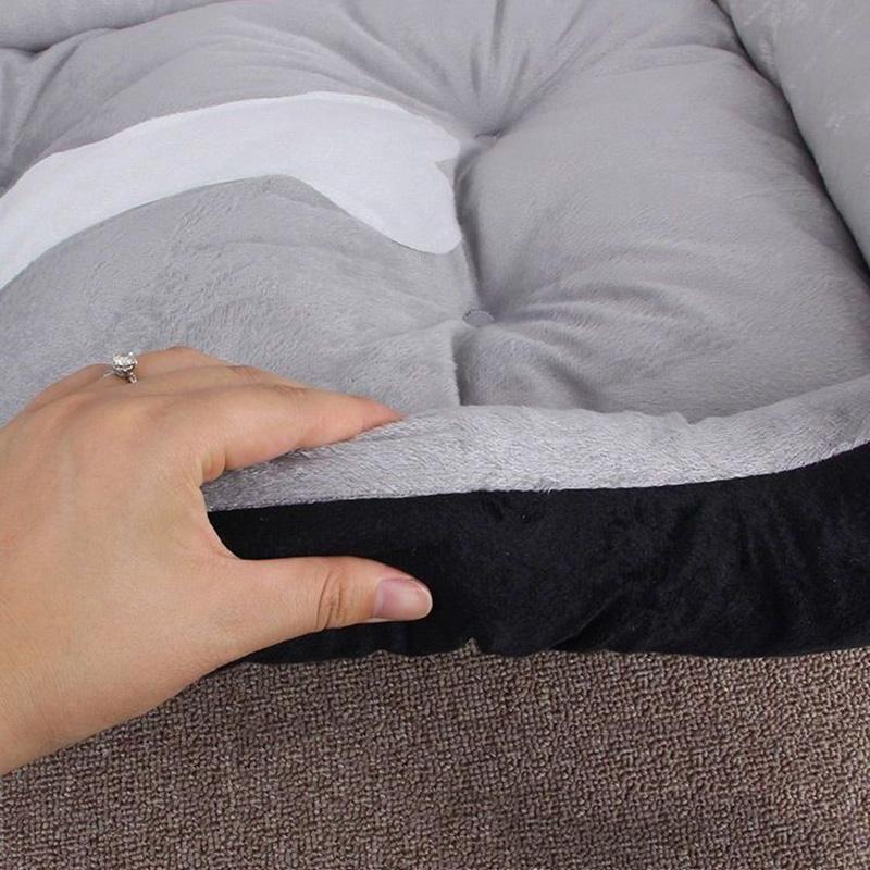Rutschfestes, waschbares Haustier-Knochenbett für kleine, mittlere und große Hunde, Winter warm, Welpen-, Hundekissen, Bulldoggen-Sofa-Matte, Hundebett