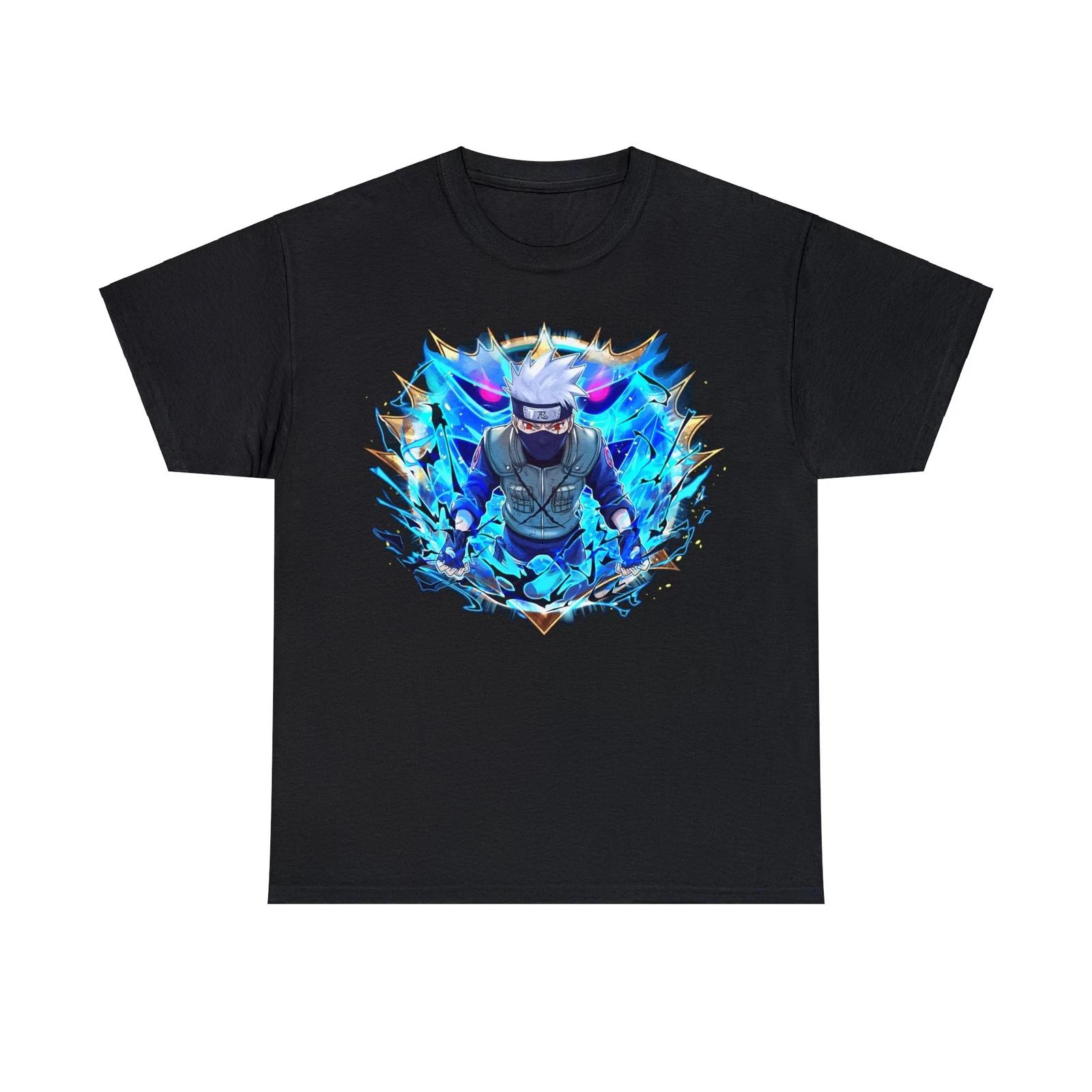 Naruto Kakashi T-Shirt, Naruto Unisex Heavy Cotton Tee 4XL