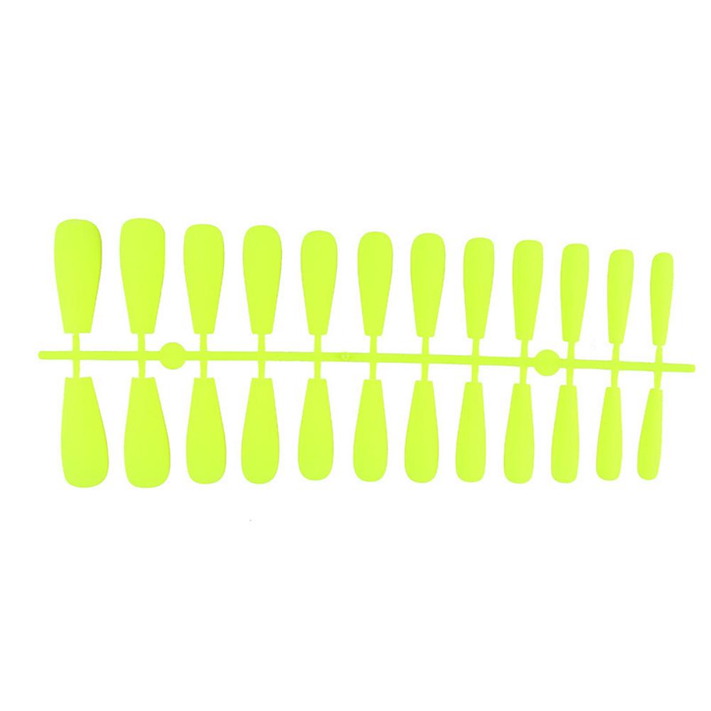 24pcs/set DIY Quick Nails Lengthened Ballet Matte T-shaped False Nails Multi-color Strips Finished Wear Manicure
