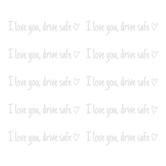 Autoaufkleber Ich liebe dich Fahr sicher Herzförmige Autoaufkleber für Fenster Rückspiegel Windschutzscheibe Stoßstange Wasserdichter Vinyl Becheraufkleber Lustig Automobil