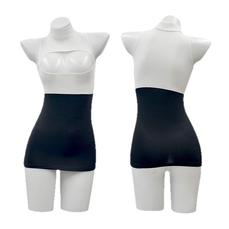 Large Size Erotic Underwear Secretary Outfit Sexy Exposed Hot Girl OL Tight Super Short Hip Skirt Pure Desire Wind Fat MM