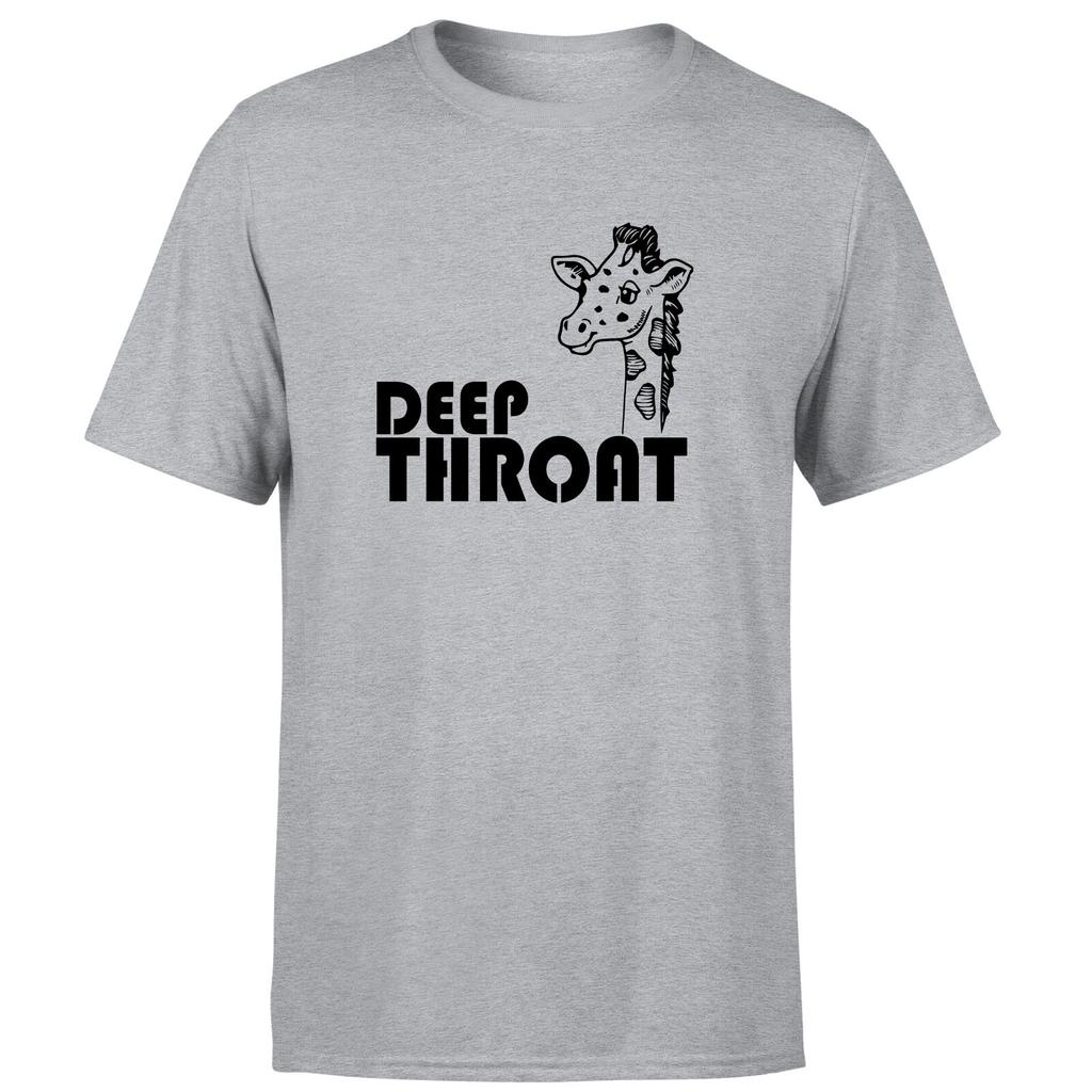 Deep Throat Giraffe Unisex 100% Baumwolle T-Shirt Herren Oberteil Lustige Tierliebhaber Sprüche Neuheit T-Shirt Oberteil