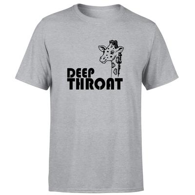 Deep Throat Giraffe Unisex 100% Baumwolle T-Shirt Herren Oberteil Lustige Tierliebhaber Sprüche Neuheit T-Shirt Oberteil