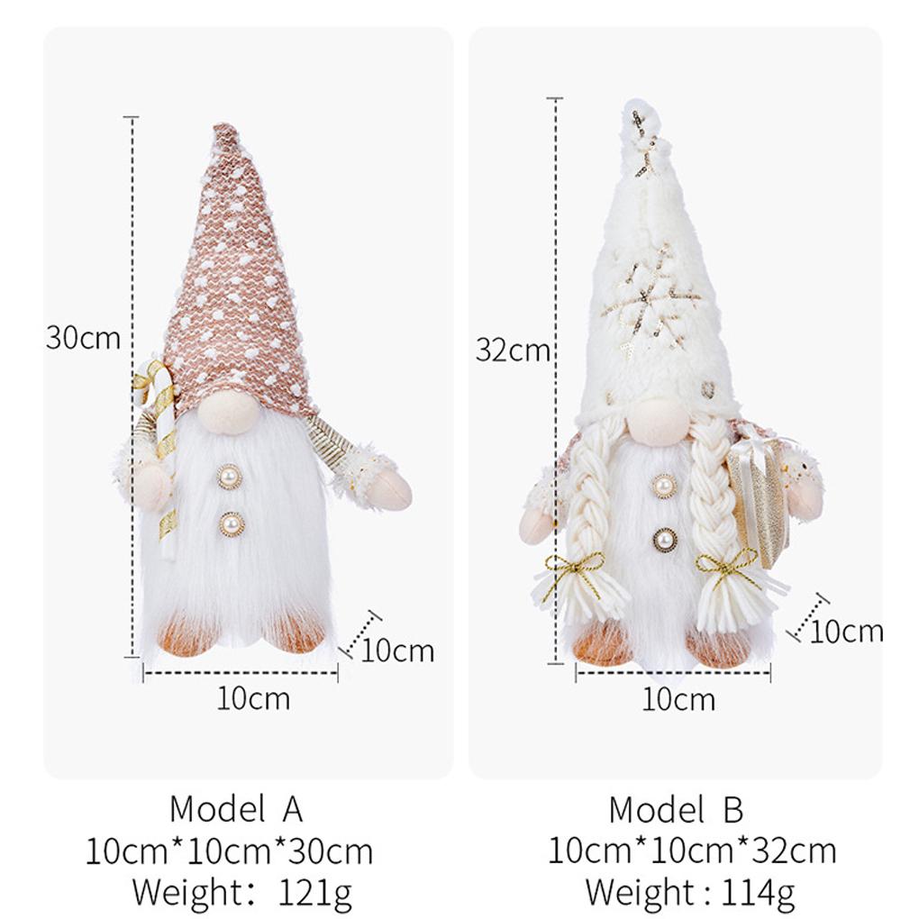 2025 Christmas Decorations Glowing Knitted Gnome Doll with Led Night Light Home Xmas Tree Decor Navidad New Year 2026 Gift