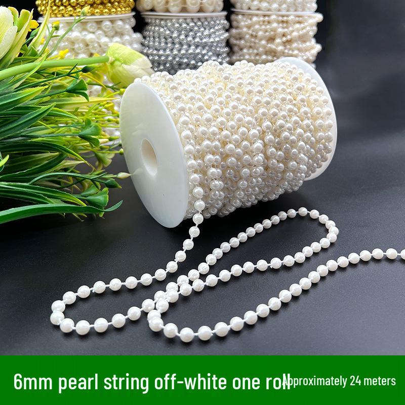Adjustable 6-14mm Pearl Strand Chain for DIY Wedding Decor