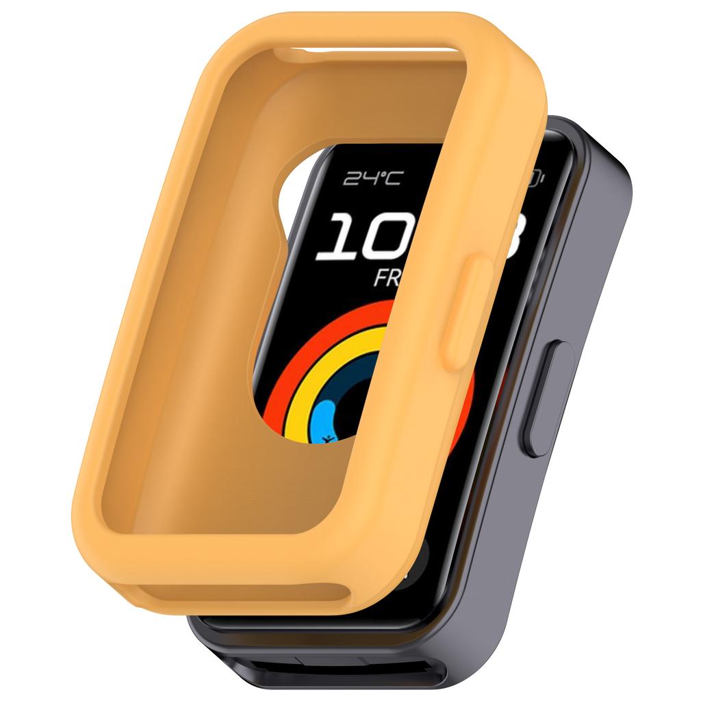For Huawei Band 9/Band 8 Watch Case Soft Silicone Hollow Watch Frame Cover