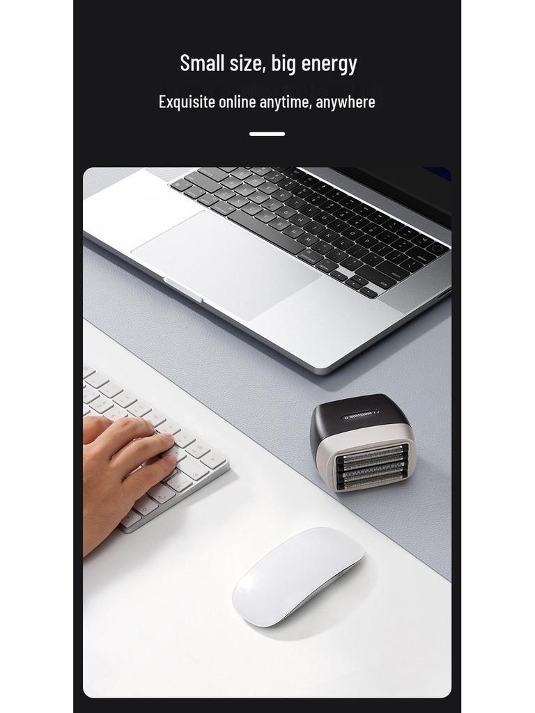 Magnetic Levitation Rechargeable Shaver with Digital Display - Washable Electric Razor for Men