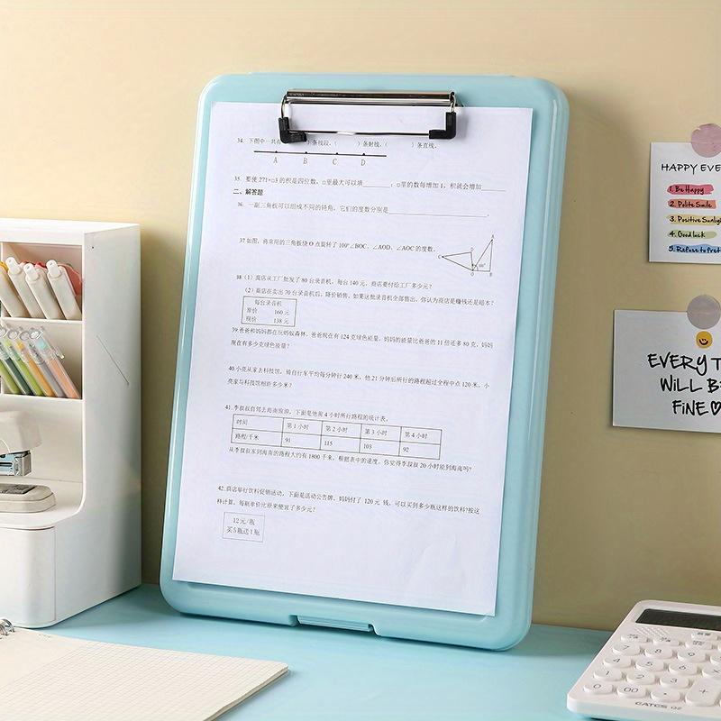 A4 Plastic Folder Organizer,Multifunctional Writing Pad for Exam Document,Music Score,Office,Ideal for Student and Professional.