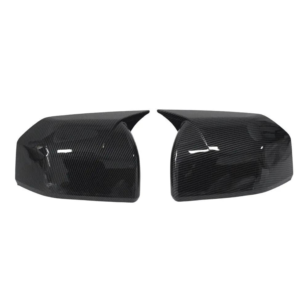 For Ford F150 F-150 2015-2020 Car Sticker Rearview Side Mirror Cover Wing Cap Exterior Door Rear View Case Trim Carbon Look