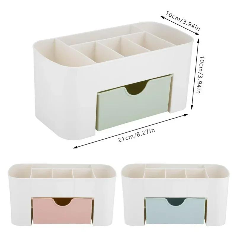 Double Layer Plastic Makeup Organizers Storage Box Cosmetic Drawers Jewelry Display Box Desktop Make Up Container Boxe Organizer