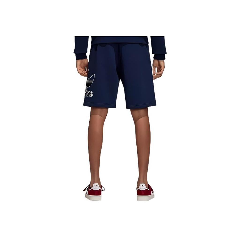 Adidas Originals Letter Comfortable Fashion Casual Sports Shorts Men Shorts Navy-Blue DH5763