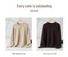 Cashmere Women's Loose Space-Dyed Round Neck Pullover Sweater - Winter Thickened Long Sleeve Knitwear