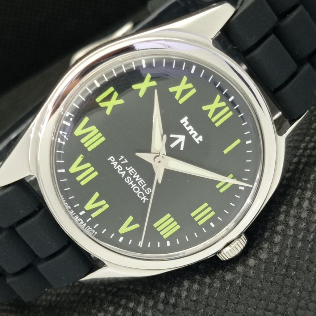 

USED HMT MILITARY INDIAN MENS MECHANICAL WATCH a306787-1 Sku583d-a306787