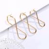 European and American Fashion Drop Earrings Unlimited Geometric Number 8 Hoop Ear Rings Golden Woman's Retro Earrings Party Gift