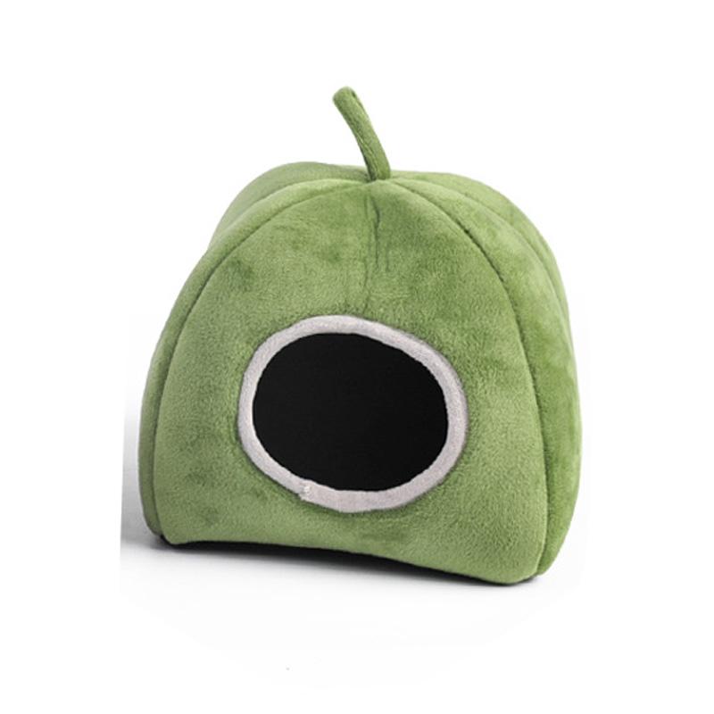 

Маленькое хлопковое гнездо для домашних животных, ветрозащитное, теплое и удобное гнездо для ежа, овцы, полузакрытое юрта, гнездо для ежа, хомяка зелёный