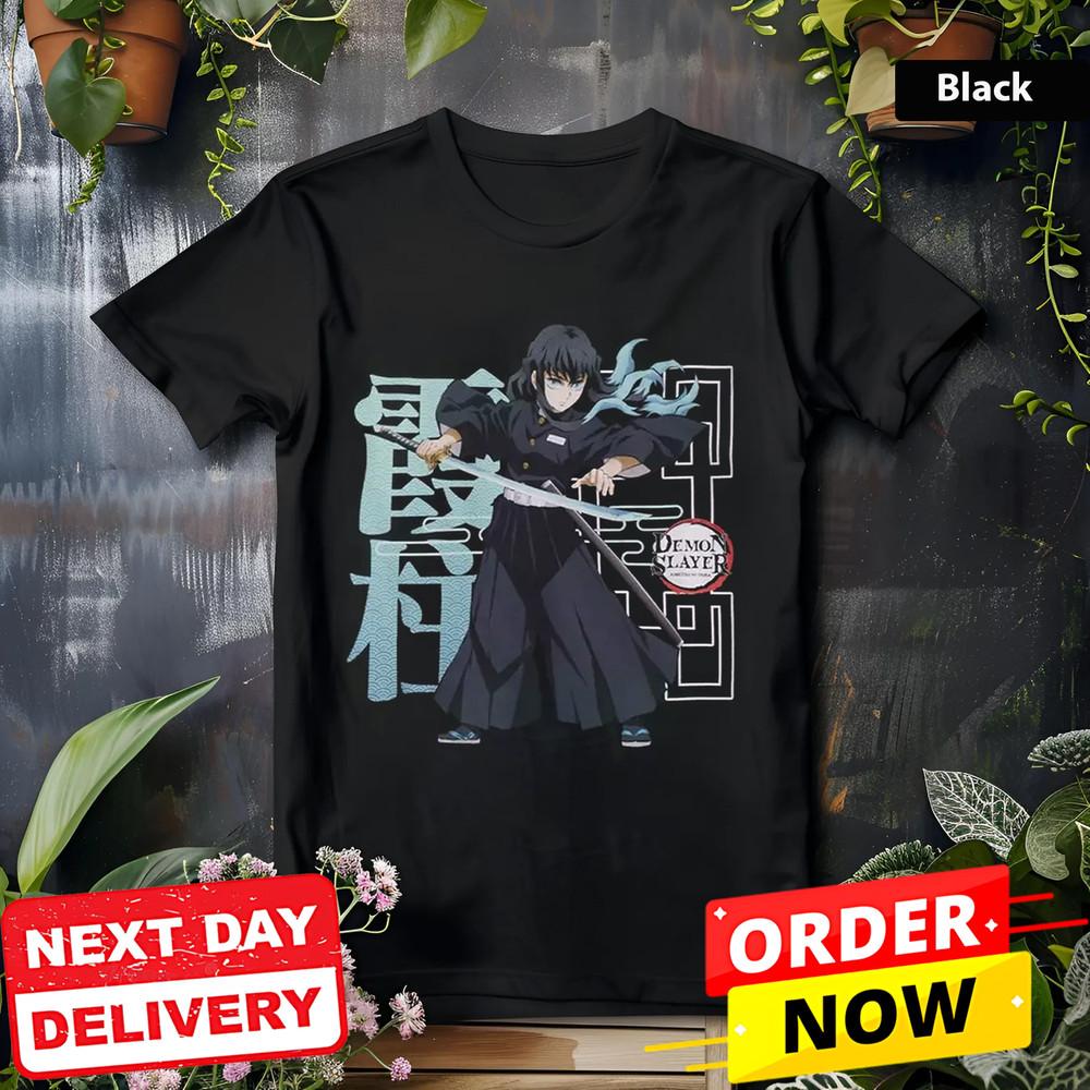 Demon Slayer Muichiro Tokito T-Shirt – Mist Hashira Anime Graphic Tee for Fans Unisex T-Shirt