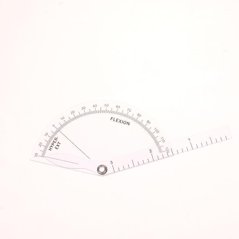 1PCS PVC Medical Finger Goniometer Plastic 180° Angle Protractor, Professional Finger Measuring Tool